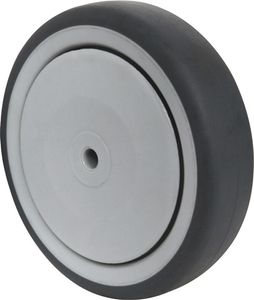 Promat Reservewiel | Wiel-Ø 150 mm | draagvermogen 100 kg | rubber grijs | As-Ø 8 mm naaf lengte 36 mm - 3000276035 3000276035