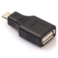 MicroUSB / USB 2.0 OTG Adapter - Zwart - thumbnail