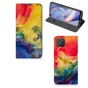 Bookcase OPPO Reno4 Z 5G Watercolor Dark