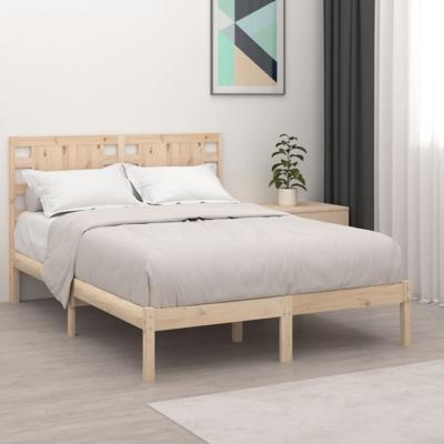Bedframe zonder matras massief grenenhout 200x200 cm