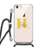 Amber Script: iPhone 8 Transparant Hoesje met koord
