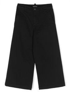 DSQUARED2 KIDS pantalon ample à plaque logo - Noir