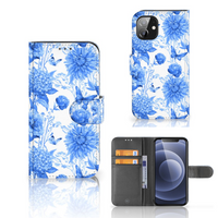 Hoesje voor Apple iPhone 12 Mini Flowers Blue - thumbnail
