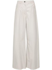 Arma pantalon Catania en cuir - Gris