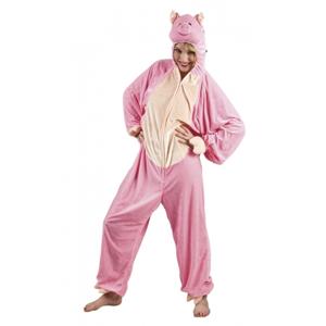 Carnaval dierenpak roze Varken - verkleedkleding kostuum - dames/heren