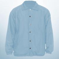 Mens Camo Lilac Fleece Lined Wind-Proof Snap Button Coach Jacket Sky Blue / XXXL