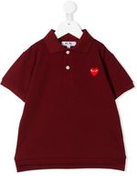 Comme Des Garçons Play Kids polo à logo brodé - Rouge - thumbnail