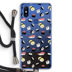 Sushi time: Xiaomi Mi Mix 3 Transparant Hoesje met koord