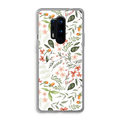 Sweet little flowers: OnePlus 8 Pro Transparant Hoesje