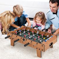 Tafelvoetbal voor Speelruimtes Ruimtebesparende Tafelvoetbal Duurzaam Handvat 2 Voetballen Dashboard voor Volwassenen/Kinderen