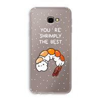 You're Shrimply The Best: Samsung Galaxy J4 Plus Transparant Hoesje