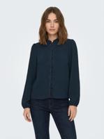 Only Onlmette Life Ls Loose Lace Top Wvn Blouse 4915527 Navy Blazer