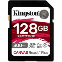 Micro SD geheugenkaart met adapter Kingston SDR2/128GB 128 GB SDXC UHS-II 8K Ultra HD