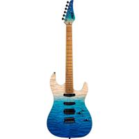 JET Guitars JS-1000 Quilted Transparent Blue elektrische gitaar