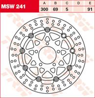 TRW Remschijf, remschijven voor de moto, MSW241