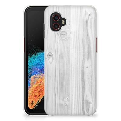 Samsung Galaxy Xcover 6 Pro | Bumper Hoesje | White Wood