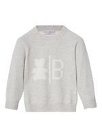 Brunello Cucinelli Kids pull en maille intarsia - Gris