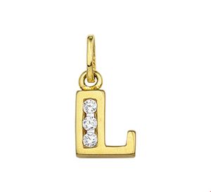 TFT Bedel Letter L Zirkonia Goud