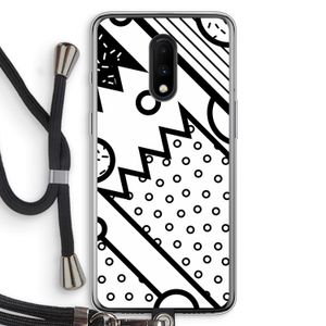Pop Art #4: OnePlus 7 Transparant Hoesje met koord