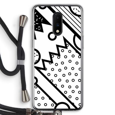Pop Art #4: OnePlus 7 Transparant Hoesje met koord