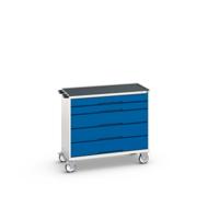 Bott Verso Mobiele Kast | 1050x550x965mm | 5 Laden | Top Tray | RAL 5010 - 16927052.11