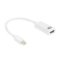 ACT 0,15 meter mini displayport male naar hdmi-a female