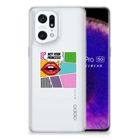 OPPO Find X5 Pro | Sillicone Back Cover | Popart Princess