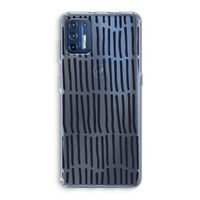 Moroccan stripes: Motorola Moto G9 Plus Transparant Hoesje