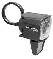 Koplamp LS 890 Lighthammer 100 voor E-bike incl. stuur adapter - zwart