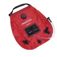 Mobiele buiten kampeer / camping douche waterzak- rood - 20 liter