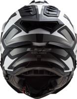 LS2 endurohelm "mx701 explorer alter", uitneembaar en wasbaar, rescue wangkussentjes, micrometrische sluiting, verwijderbare helmtop, voorbereiding voor helmcommunicatie, pinlock 70 maxvision™. helmet mx701 explorer alter xs bl./white matt
