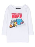 DSQUARED2 KIDS t-shirt en coton à logo imprimé - Blanc - thumbnail