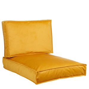 In The Mood Half-Palletkussenset Royal Velvet Geel - 2 delig