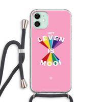 Het Leven Is Mooi: iPhone 11 Transparant Hoesje met koord
