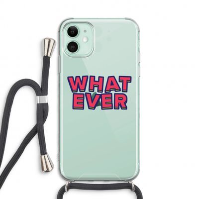 Whatever: iPhone 11 Transparant Hoesje met koord