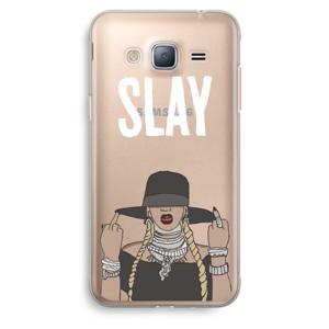 Slay All Day: Samsung Galaxy J3 (2016) Transparant Hoesje