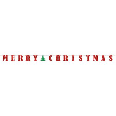 Letter Slinger Merry Christmas Rood