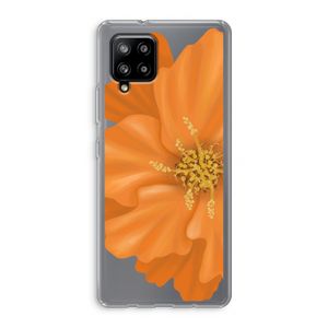 Orange Ellila flower: Samsung Galaxy A42 5G Transparant Hoesje