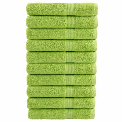 VidaXL Saunadoeken solund 10 st 600 g/m² 80x200 cm appelgroen