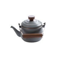 Barebones TEAPOT ENAMEL SLATE GREY - thumbnail