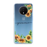 Zonnebloemen: OnePlus 7T Transparant Hoesje