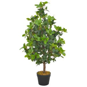 VidaXL Kunstplant met pot laurierboom 90 cm groen