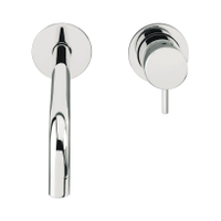 Sub Flow chr. wastafelkraan inbouw, 25cm uitloop - thumbnail