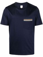 Paul Smith t-shirt à poche poitrine - Bleu - thumbnail