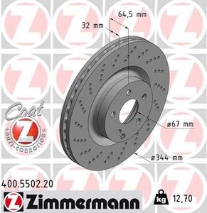 Remschijf Coat Z 400550220