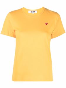 Comme Des Garçons Play t-shirt à logo brodé - Jaune