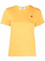 Comme Des Garçons Play t-shirt à logo brodé - Jaune