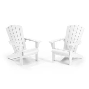 Keter Troy Adirondack Tuinstoel - set van 2 - 85x80x96.5cm - Wit