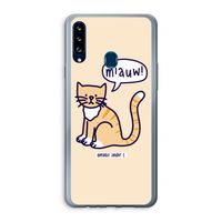 Miauw: Samsung Galaxy A20s Transparant Hoesje