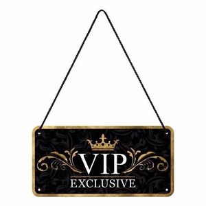 Zwart ophangbordje VIP
